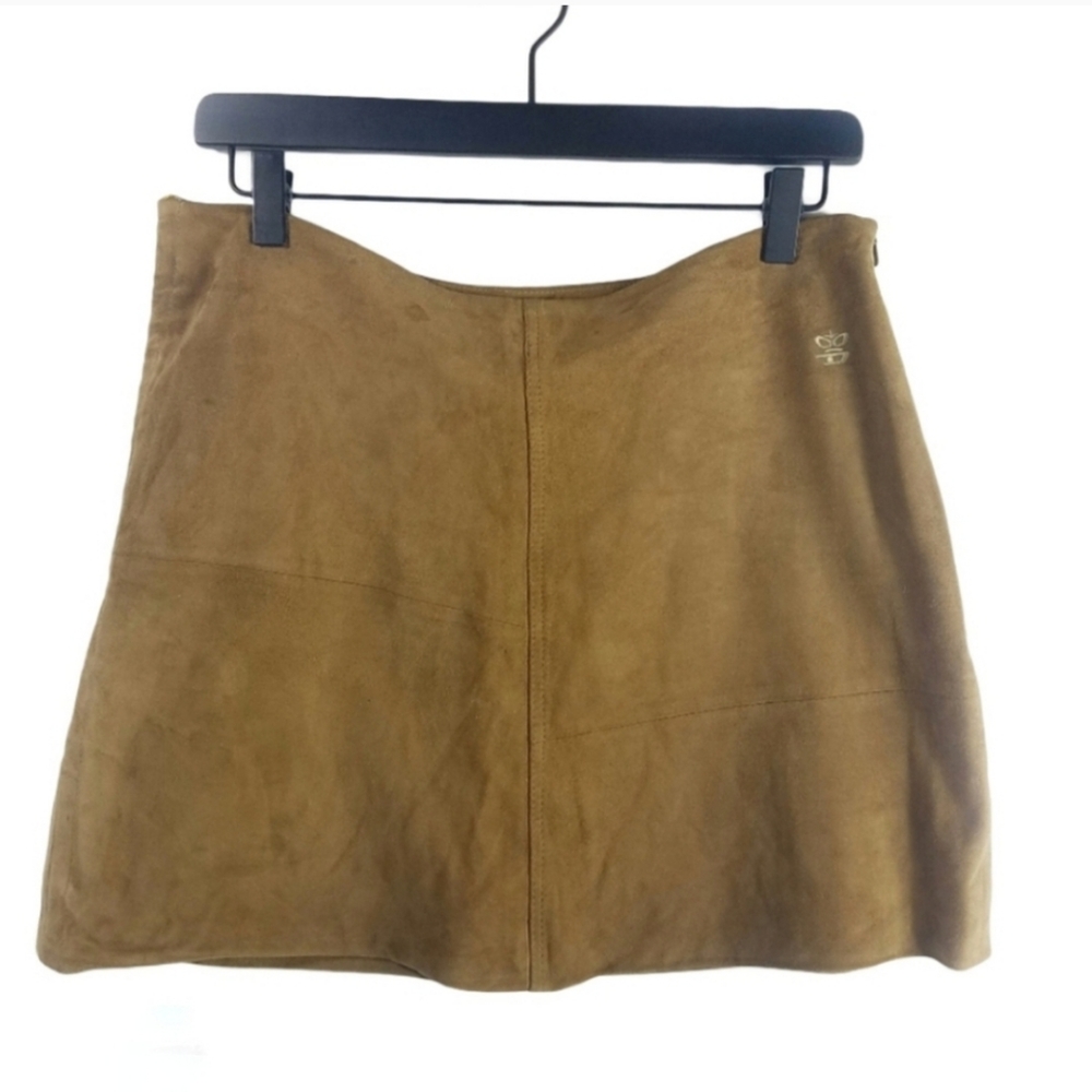 DIESEL SUEDE Leather suede Mini skirt size 29